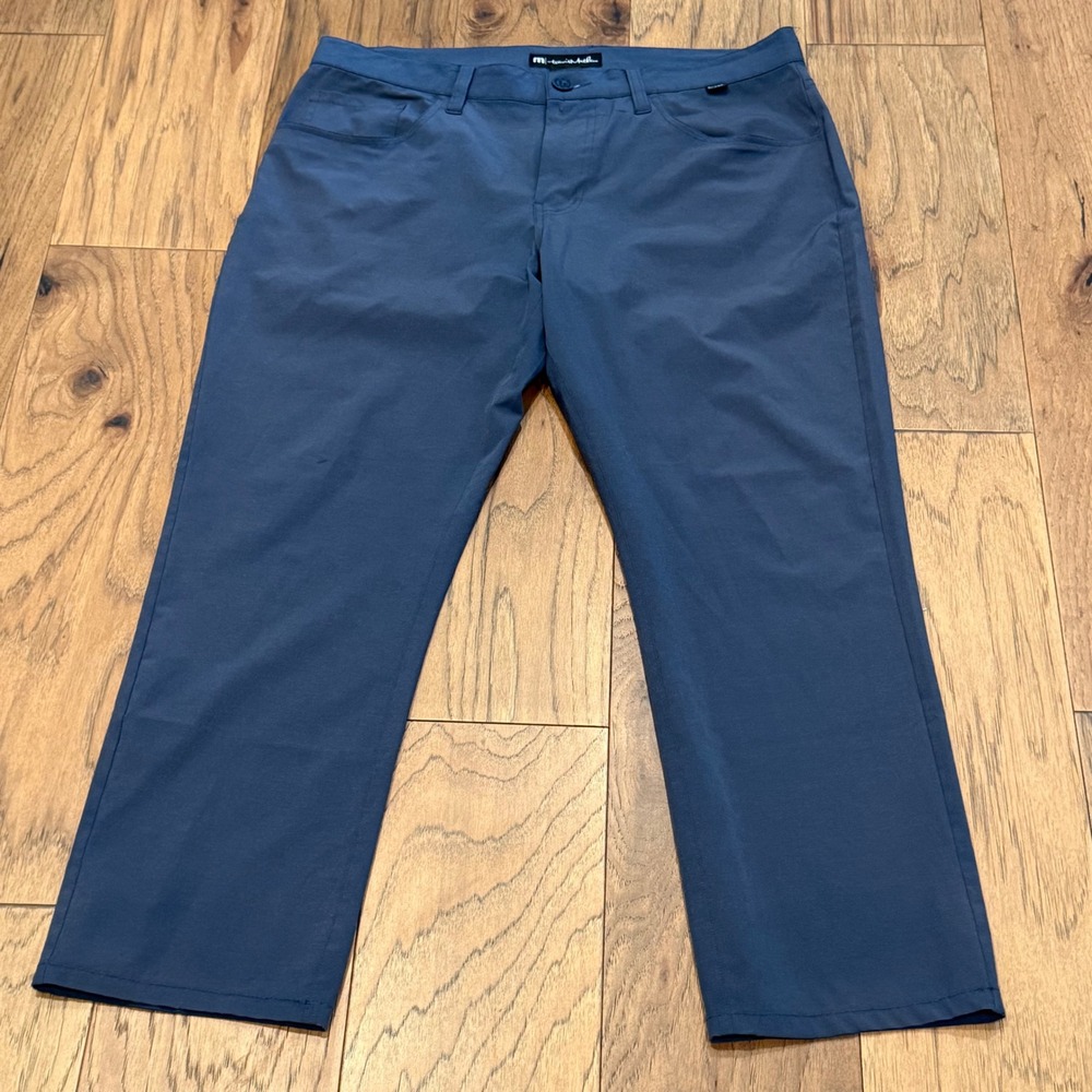TravisMathew Mens Blue Performance‎ Golf Chino Pants Size 34 Stretch RN123280